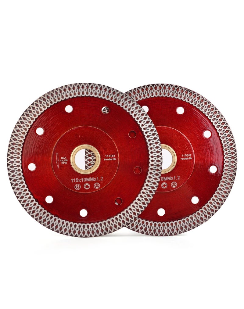 Casaverde 2Pcs/Lot 4.5â€œ Super Thin Diamond Porcelain Saw Blade Ceramic Cutting Disc for Cutting Ceramic or Porcelain Tiles (4.5"-2pcs) - Image 2